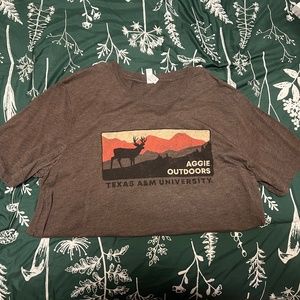 Men's Texas Aggies Brown Heather Outdoors XL Bella Canvas